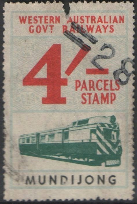 Western Australia Railway Parcels Stamps Mundijong